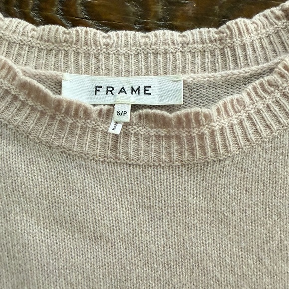 Frame Denim Women's Soft Cashmere Blush Sweater - Picture 2 of 4